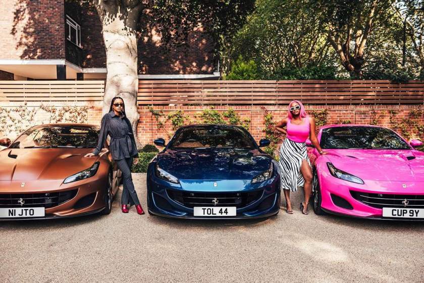 LEVELS! Billionaire Femi Otedola buys 3 Ferraris for his 3 daughters (Photos)