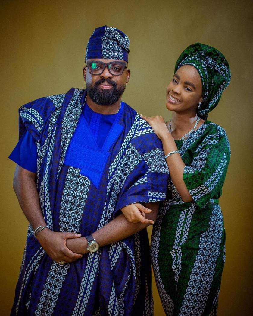 Actor and movie producer, Kunle Afolyan shares lovely photos of himself and his kids as he celebrates daughter, Eyiyemi's birthday