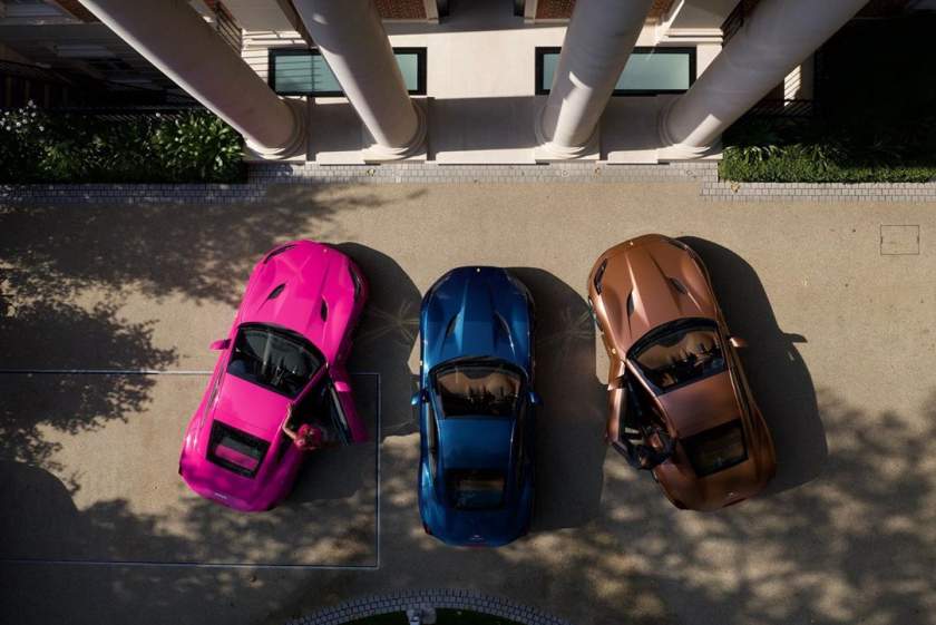 LEVELS! Billionaire Femi Otedola buys 3 Ferraris for his 3 daughters (Photos)
