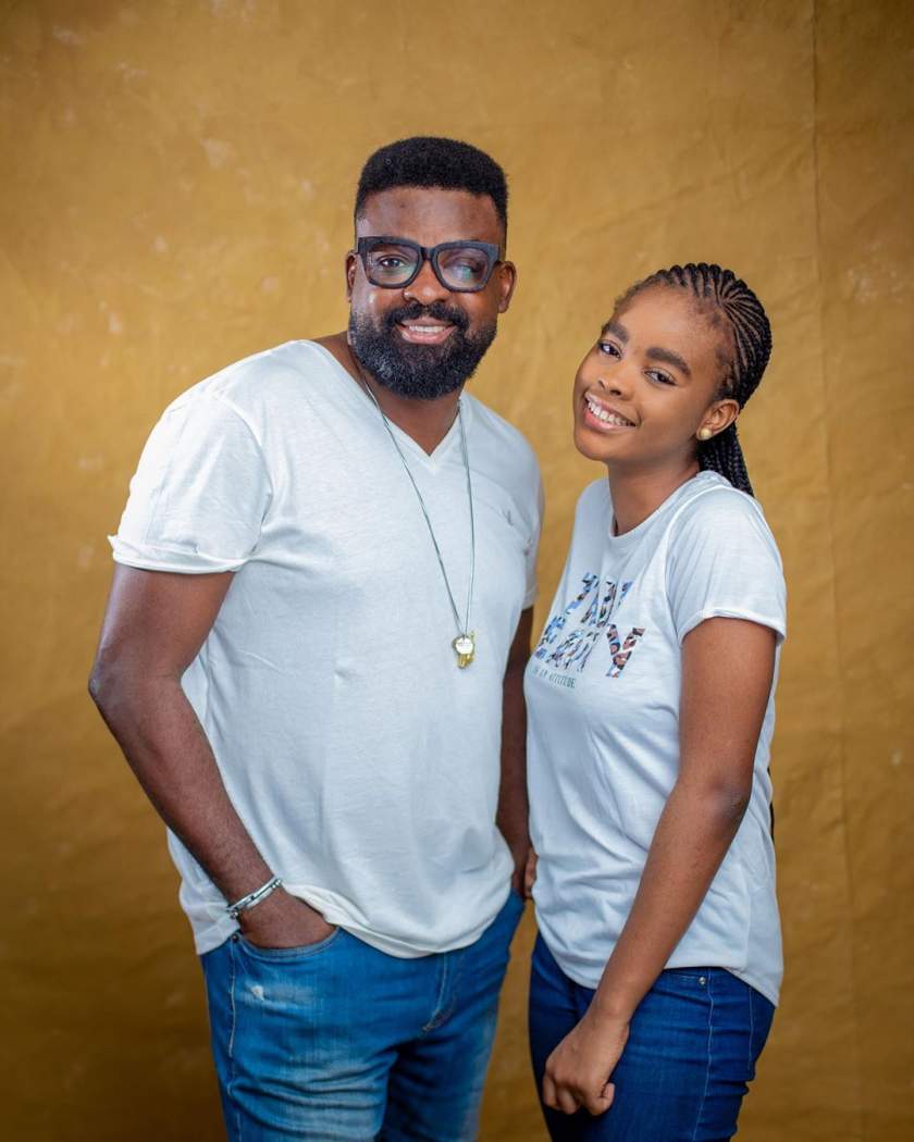 Actor and movie producer, Kunle Afolyan shares lovely photos of himself and his kids as he celebrates daughter, Eyiyemi's birthday