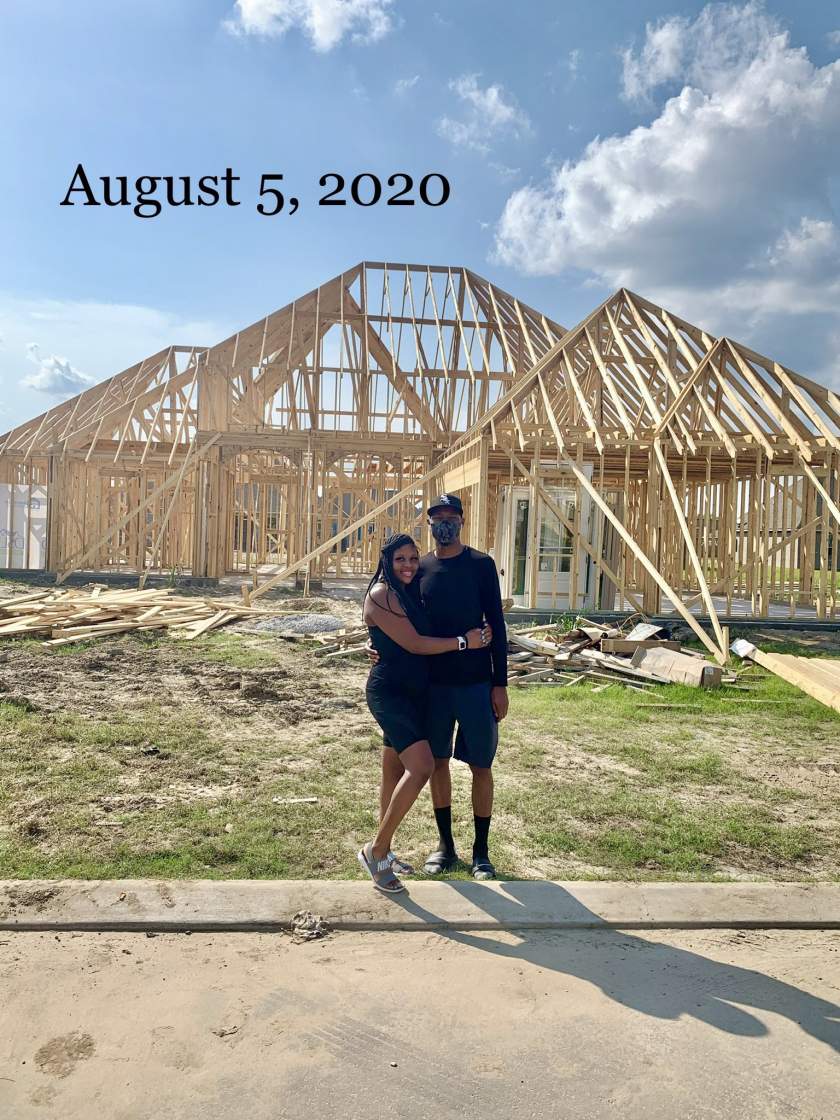 Trust the process - Adorable couple move into new home they started building in May. (Photos)