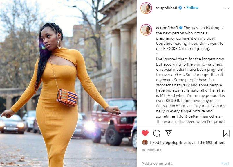 BBNaija's Khafi reacts after womb watchers questioned if she's pregnant
