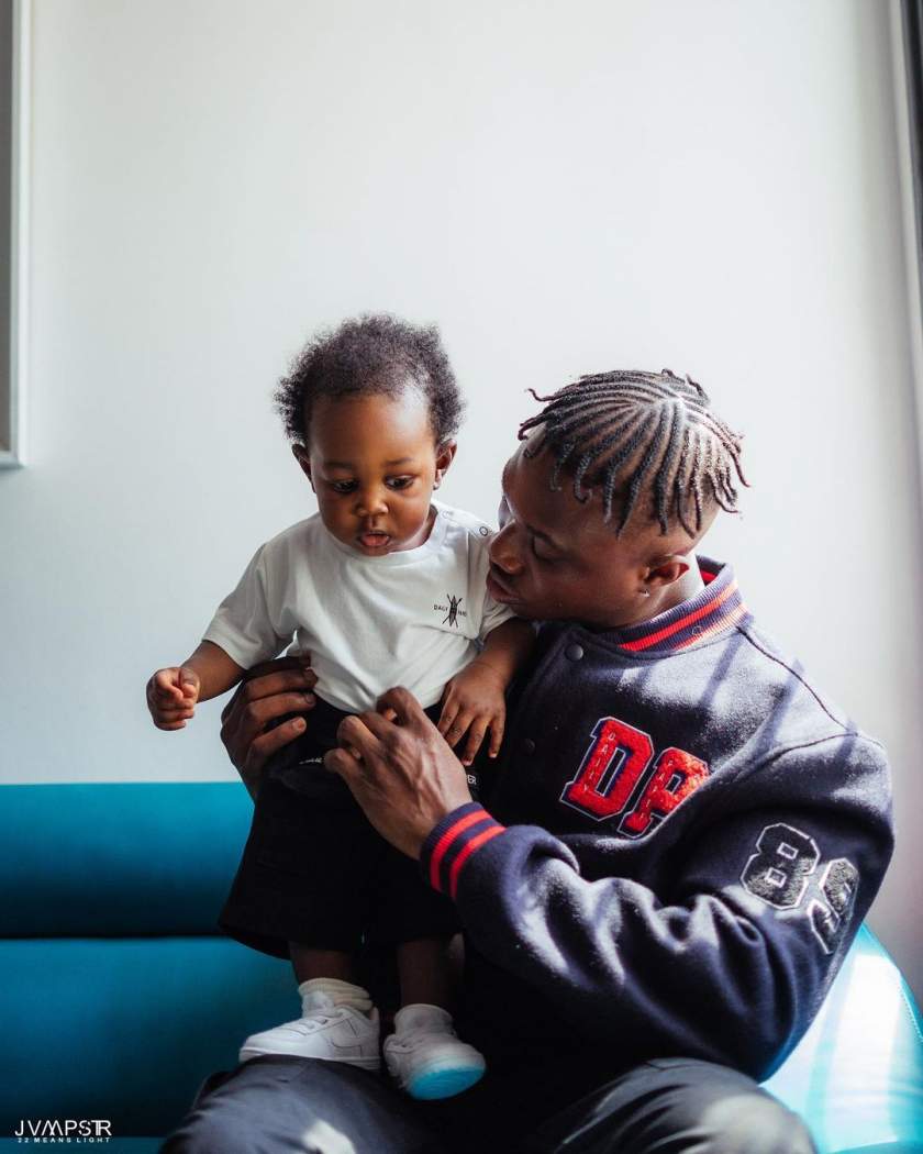 Rapper, Zlatan Ibile shares adorable photos of himself and his son