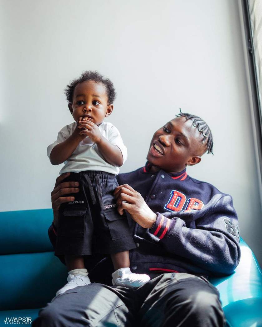 Rapper, Zlatan Ibile shares adorable photos of himself and his son