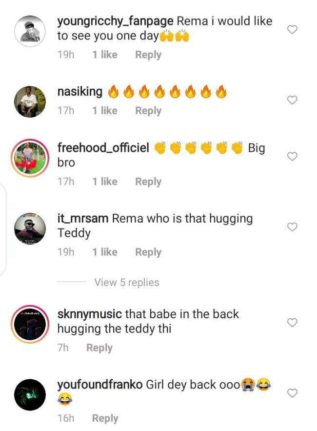 Fans react to photo of mystery lady chilling with Rema in his bedroom