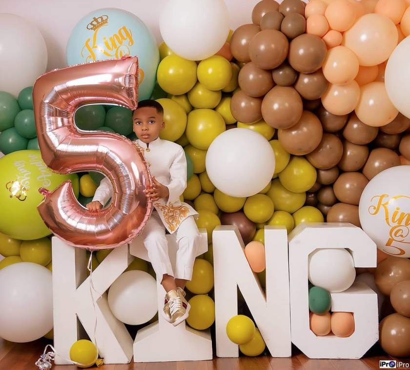 Tonto Dikeh shares adorable photos of her son, King Andre, as he turns 5