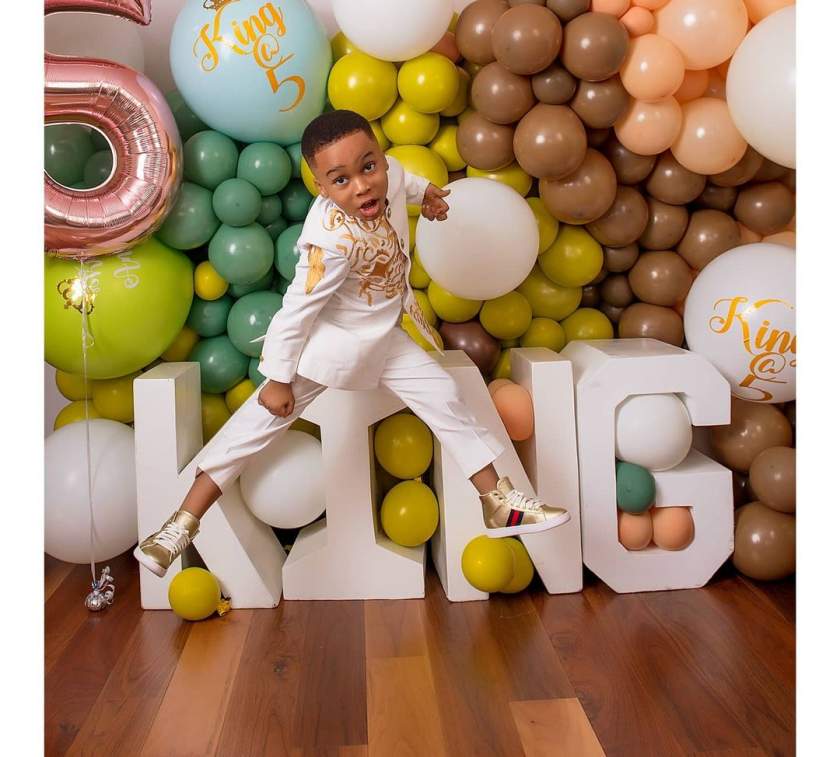 Tonto Dikeh shares adorable photos of her son, King Andre, as he turns 5
