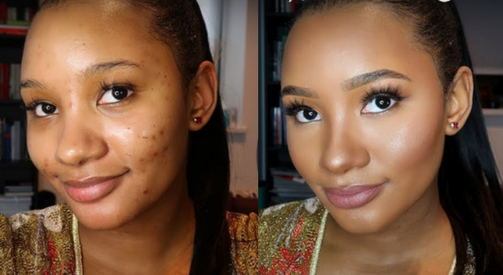 Before And After Make-Up Photos Of Billionaire Daughter, Temi Otedola