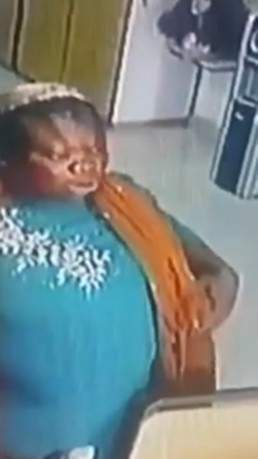Video: Moment Pregnant woman was caught on CCTV stealing 300 grams of human hair extension