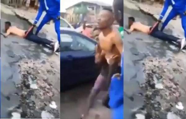 Yahoo boy allegedly runs mad after failing to use his mother for money ritual (video)