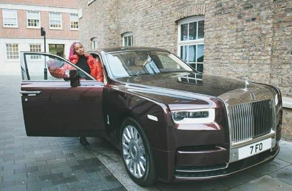 DJ Cuppy Poses With Her Bespoke Rolls-Royce Phantom 8