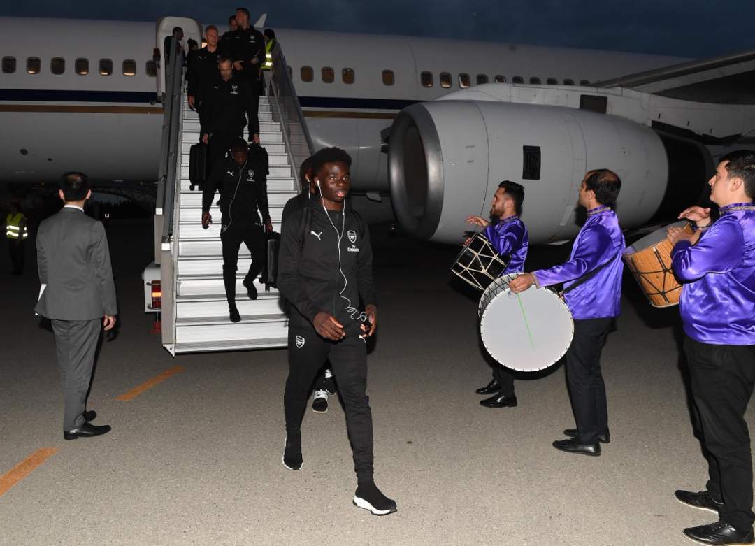 Arsenal squad arrives in Baku ahead of Europa League final (Photos)