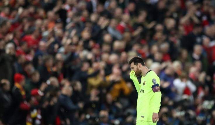 Champions League: What Messi did after Liverpool shocked Barcelona 4-0 at Anfield (Photos)