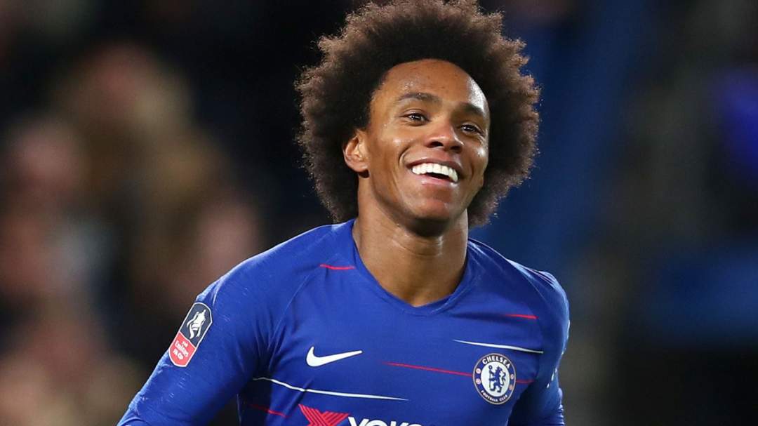 EPL: Willian gets new jersey number at Chelsea