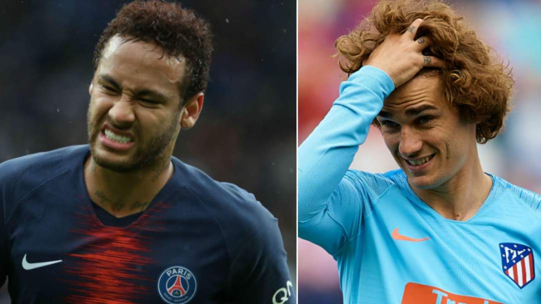 Transfer: Barcelona 'in debt' over £108m Griezmann deal, Neymar move in danger