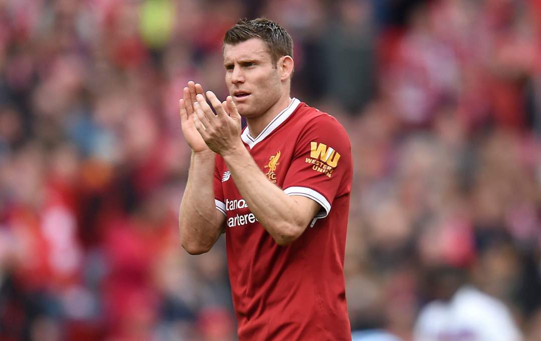 Transfer: James Milner reacts as Liverpool confirm exit of top striker