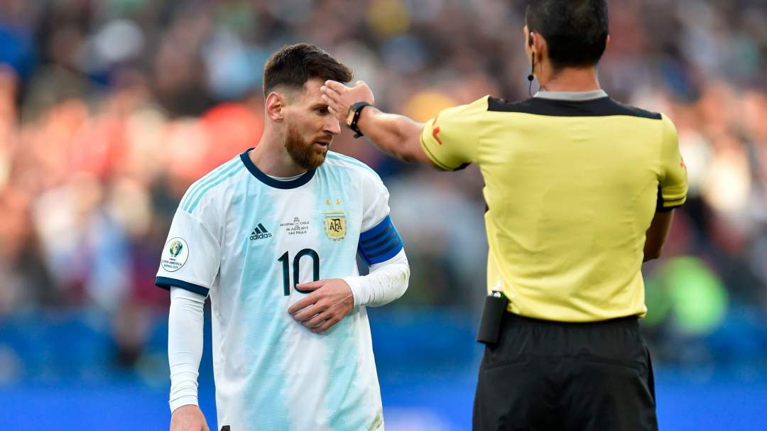 Argentina vs Chile: Lionel Messi shown straight red card in Copa America semi-final