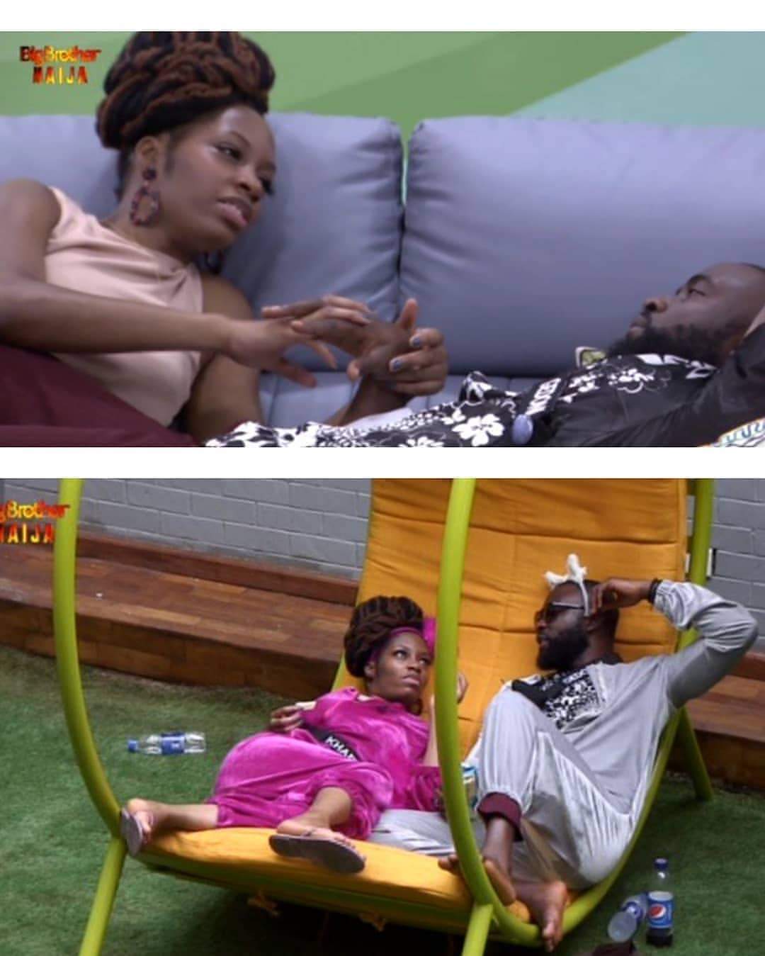 BBNaija 2019: Gedoni, Khafi caught kissing in bed