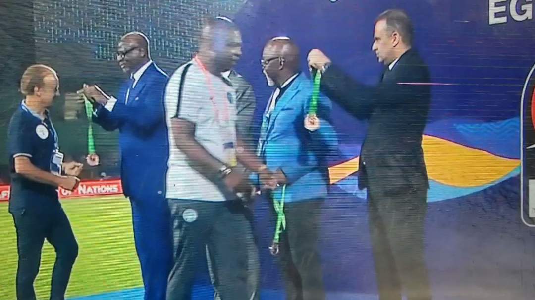 Rohr reveals why Pinnick 'snubbed' him after AFCON third-place playoff