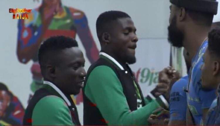 BBNaija: Super Eagles players, Etebo, John Ogu visit housemates (Photos)