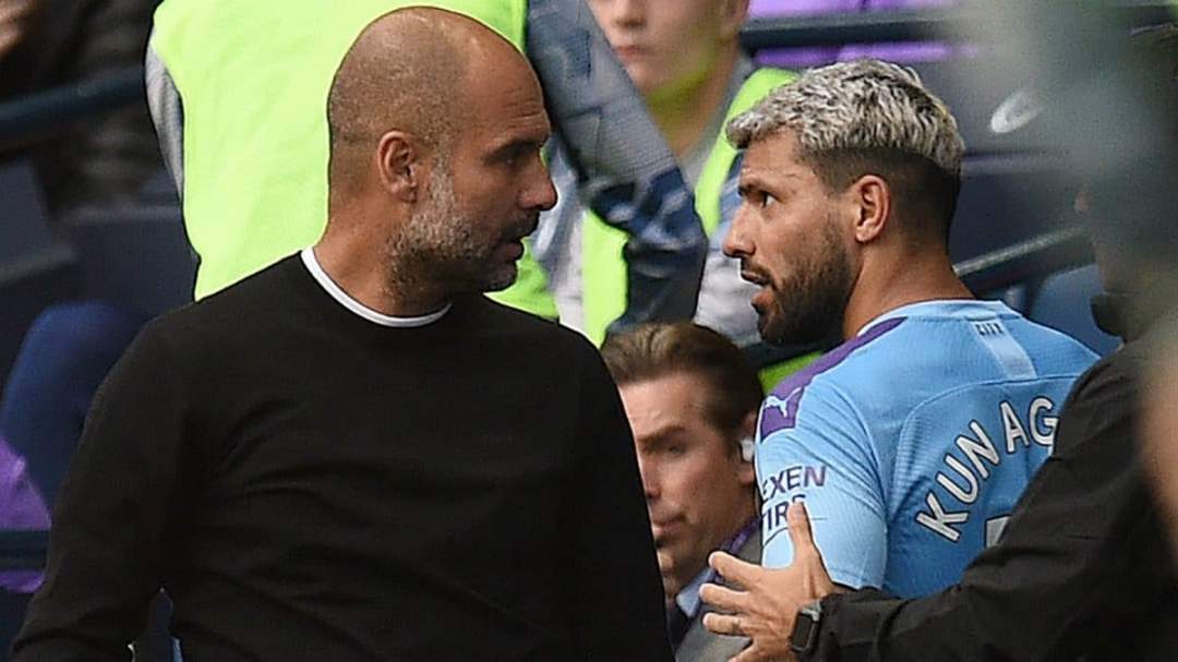 EPL: Guardiola speaks on 'fight' with Aguero during Man City's draw with Tottenham