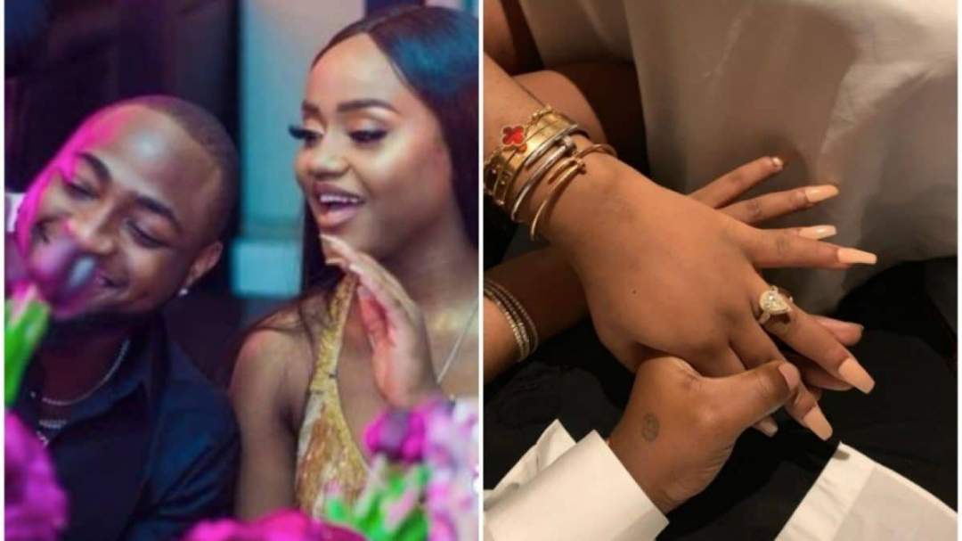 Davido finally engages Chioma, puts ring on her (Photo/Video)