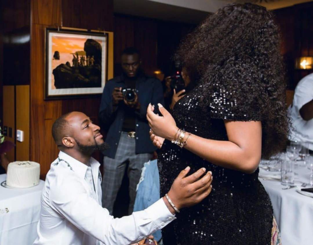 Davido finally confirms Chioma's pregnancy, reveals gender (Photo)