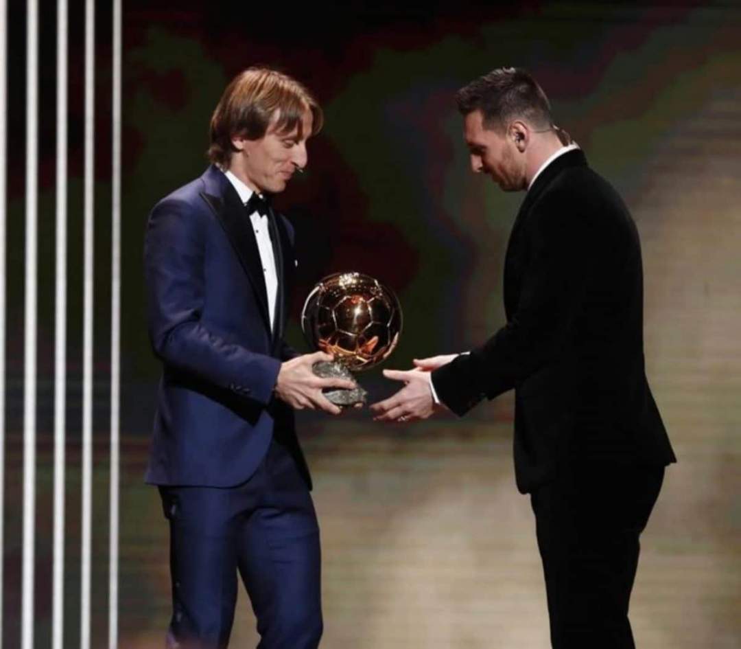 Ballon D' Or: Luka Modrić pays tribute to Messi