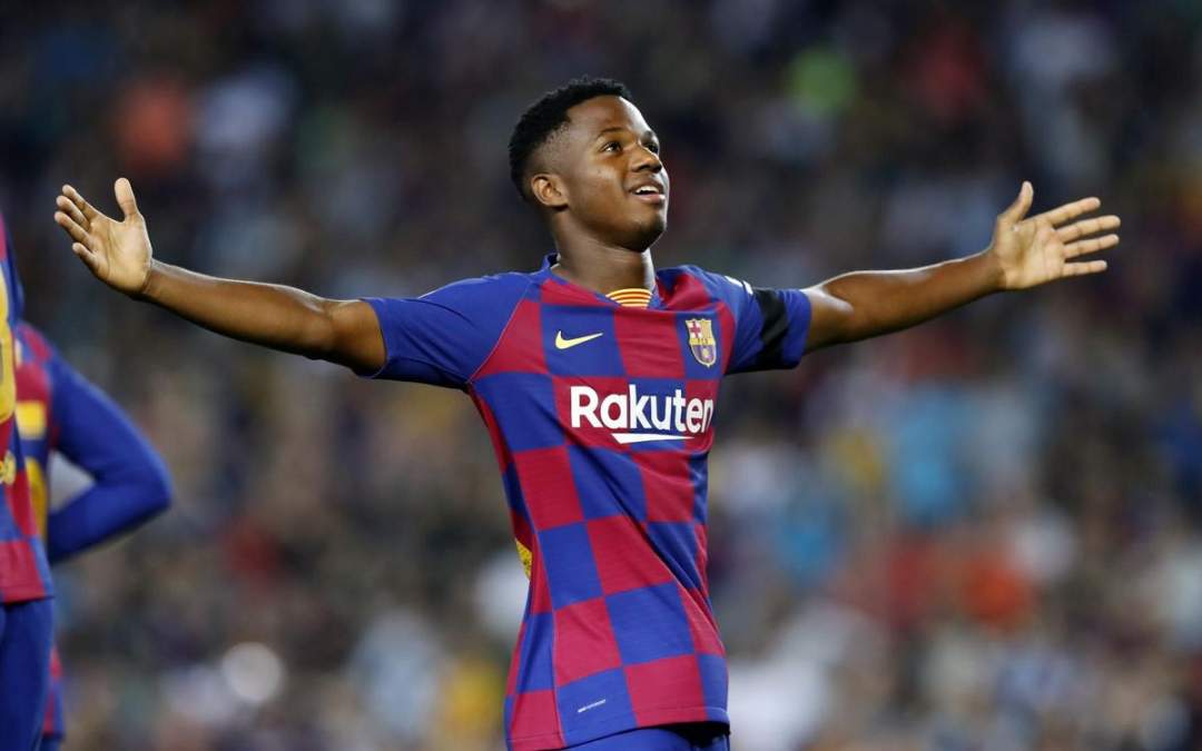 Barcelona's Ansu Fati sets new Champions League goalscoring record