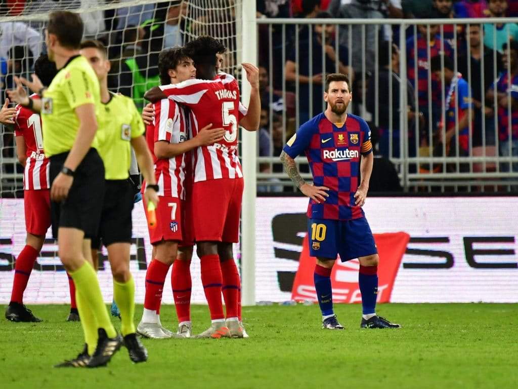 Spanish Super Cup: Messi blasts Barcelona team-mates after 3-2 defeat to Atletico Madrid