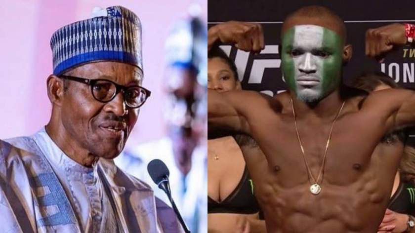 Usman vs Masvidal: Buhari reacts as Nigerian retains UFC title