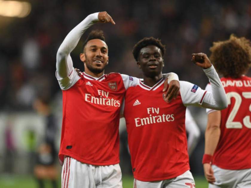 EPL: Saka, Aubameyang fight for Arsenal award