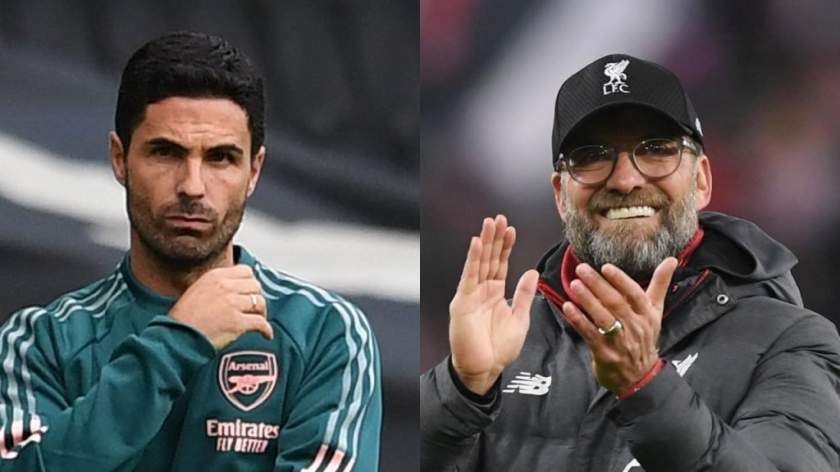 Arsenal vs Liverpool: Arteta, Klopp starting XI for Community Shield confirmed