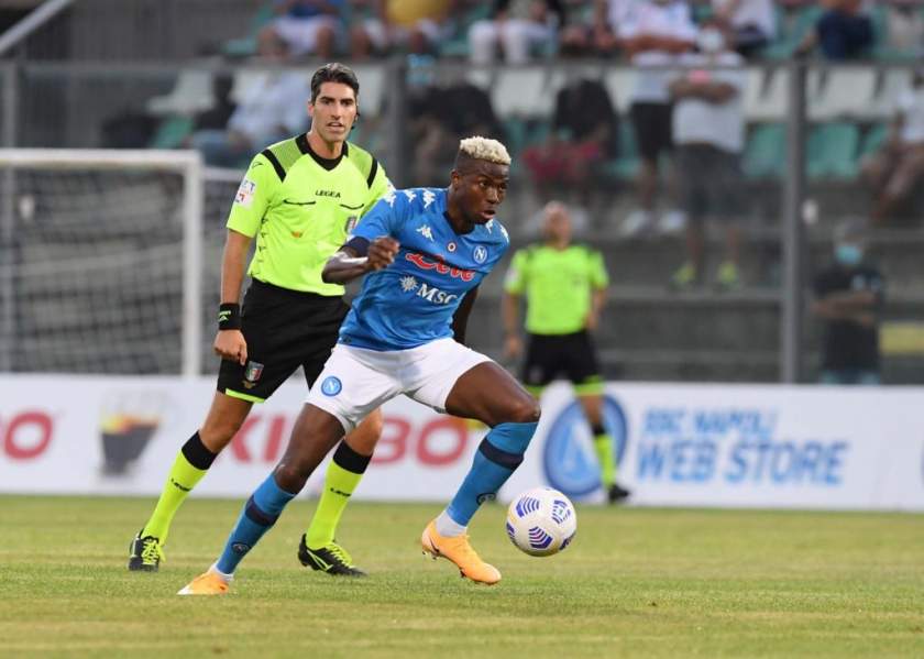 Osimhen nets hat-trick in Napoli debut