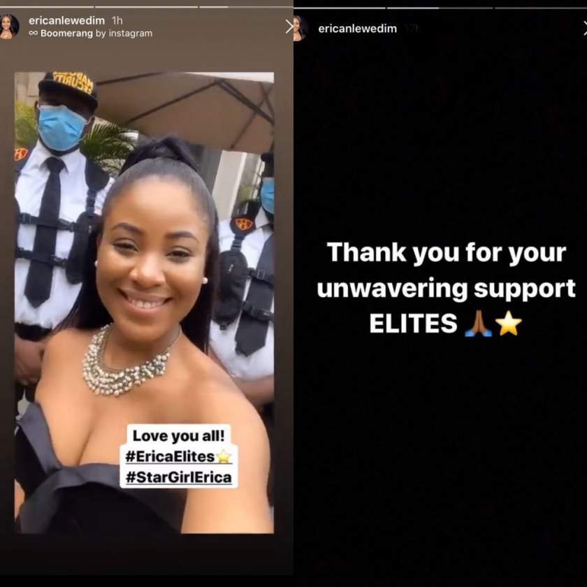 BBNaija 2020: Erica breaks silence after disqualification