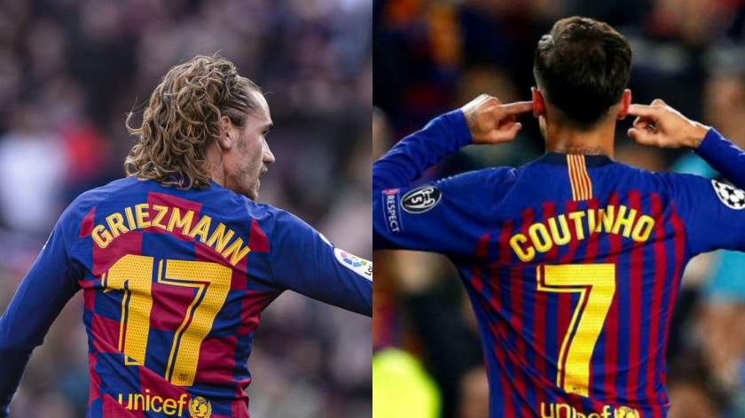 Tension in Barcelona squad as Griezmann takes Coutinho's shirt number