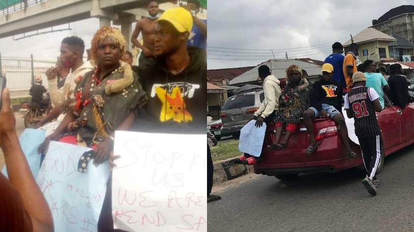 End SARS: Protesters storm Abeokuta with charms (Photos)