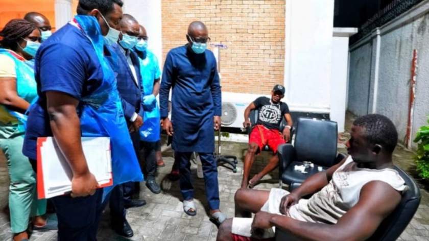 End SARS: Gov Sanwo-Olu visits victims, gives details on protesters shot (Photos)