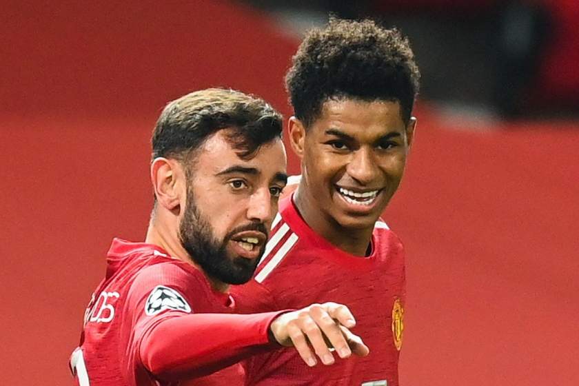 Champions League: Fernandes reveals why he gave Rashford penalty, missed hat-trick