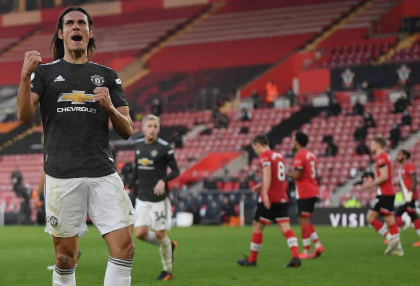 EPL: FA to investigate Cavani after brace in Man Utd's 3-2 win at Southampton