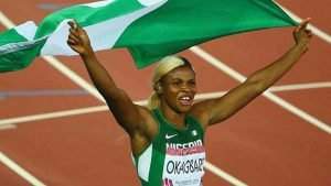 Nigerian sprinter, Blessing Okagbere receives recognition from Guiness Book