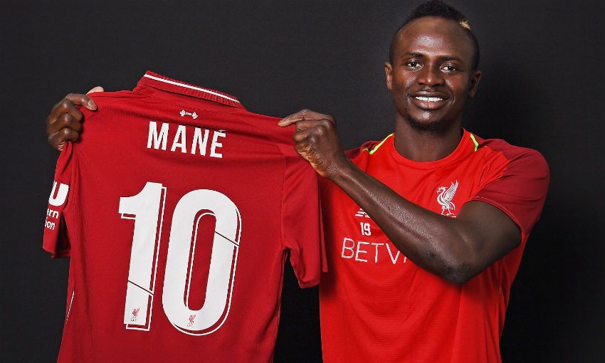 Sadio Mane to wear No. 10 jersey for new season