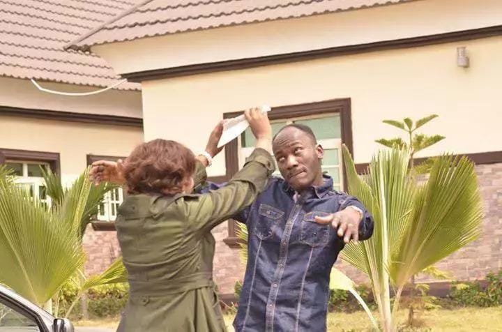 Forget adultery scandal, see what apostle Suleman was seen doing with his wife (Photos)
