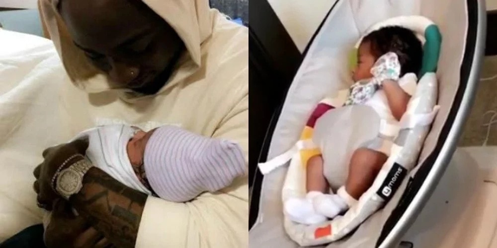 See these new photos of Davido's second daughter, Hailey (Photos & Video)