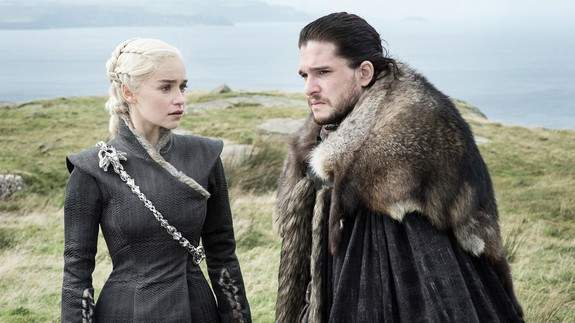 First photo from 'Game of Thrones' Season 8 reveals intense Jon and Dany in the dead of winter