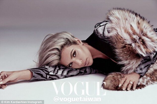 Mrs Kardashian-West Is A Blonde Bombshell For Vogue Taiwan