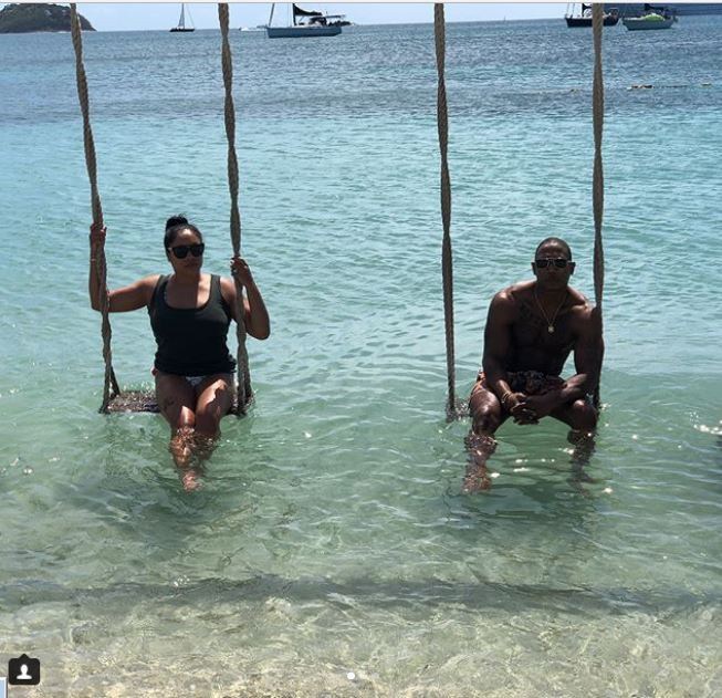 Couple goals: JaRule and wife Aisha Atkins take a dip in the lake (Photos)