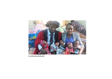 After 10 Years Of Childlessness, Nigerian Woman Gets 5 Bundles Of Joy