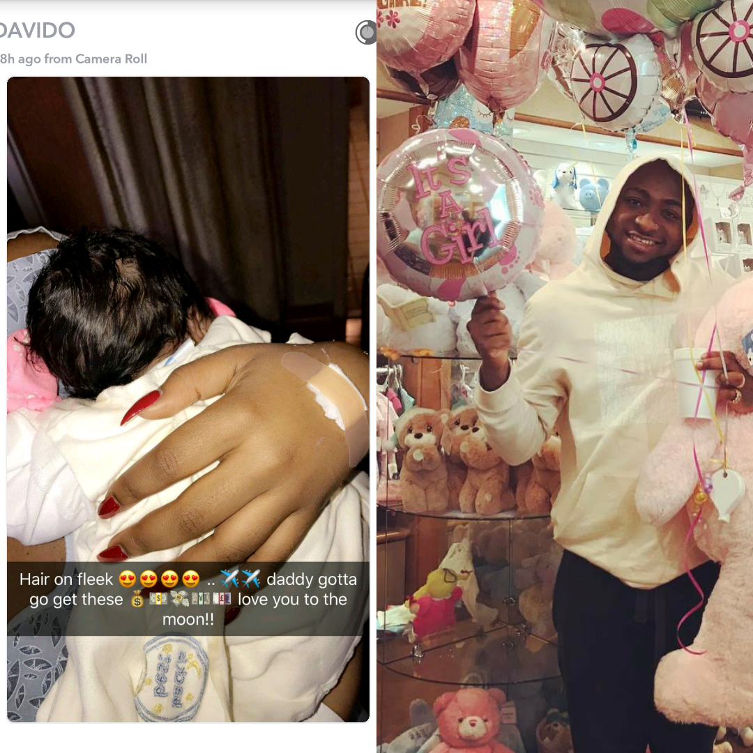 Davido shares new photo of his second daughter, Hailey with lovely words