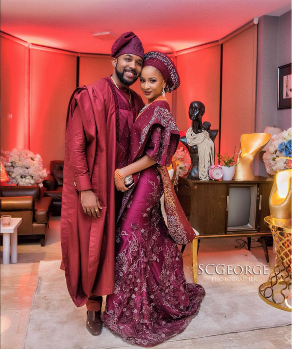 Official Photos From Banky W and Adesua Atomi's Introduction